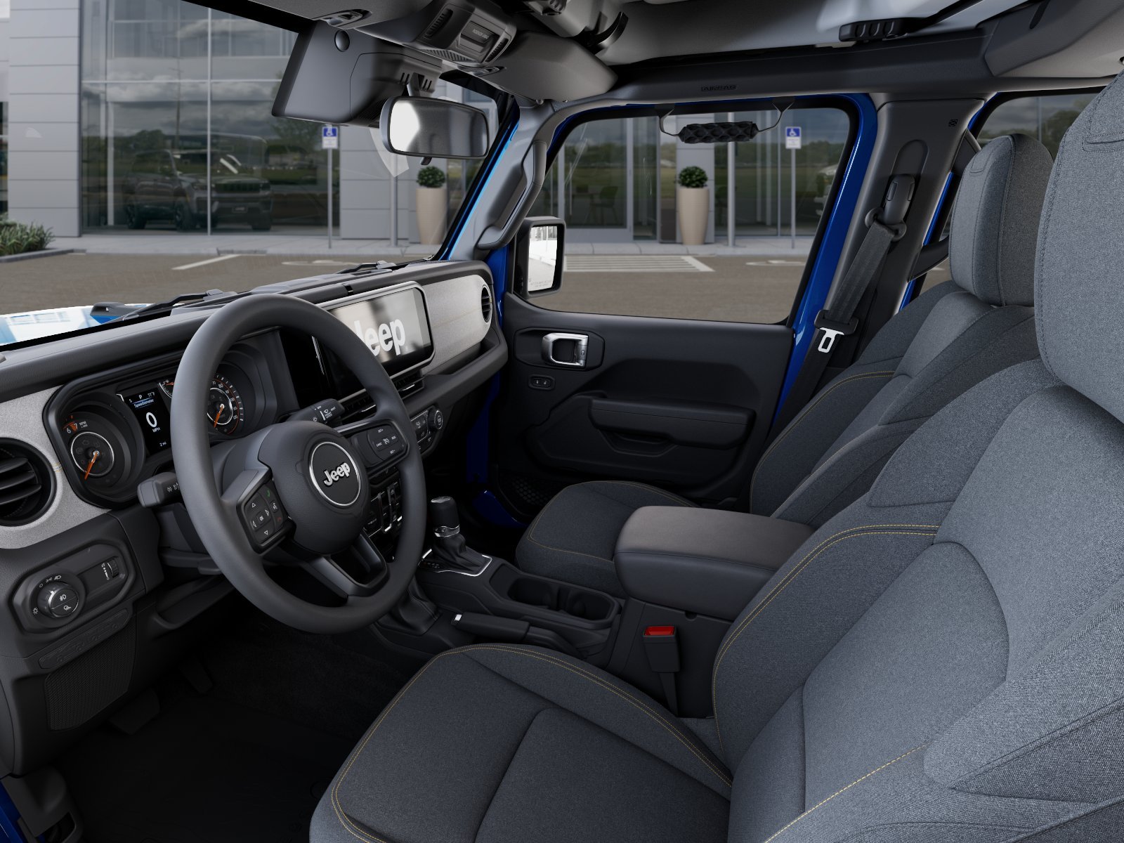 New 2026 Hydro Blue Pearl-Coat Exterior Paint Jeep Sport S image 44