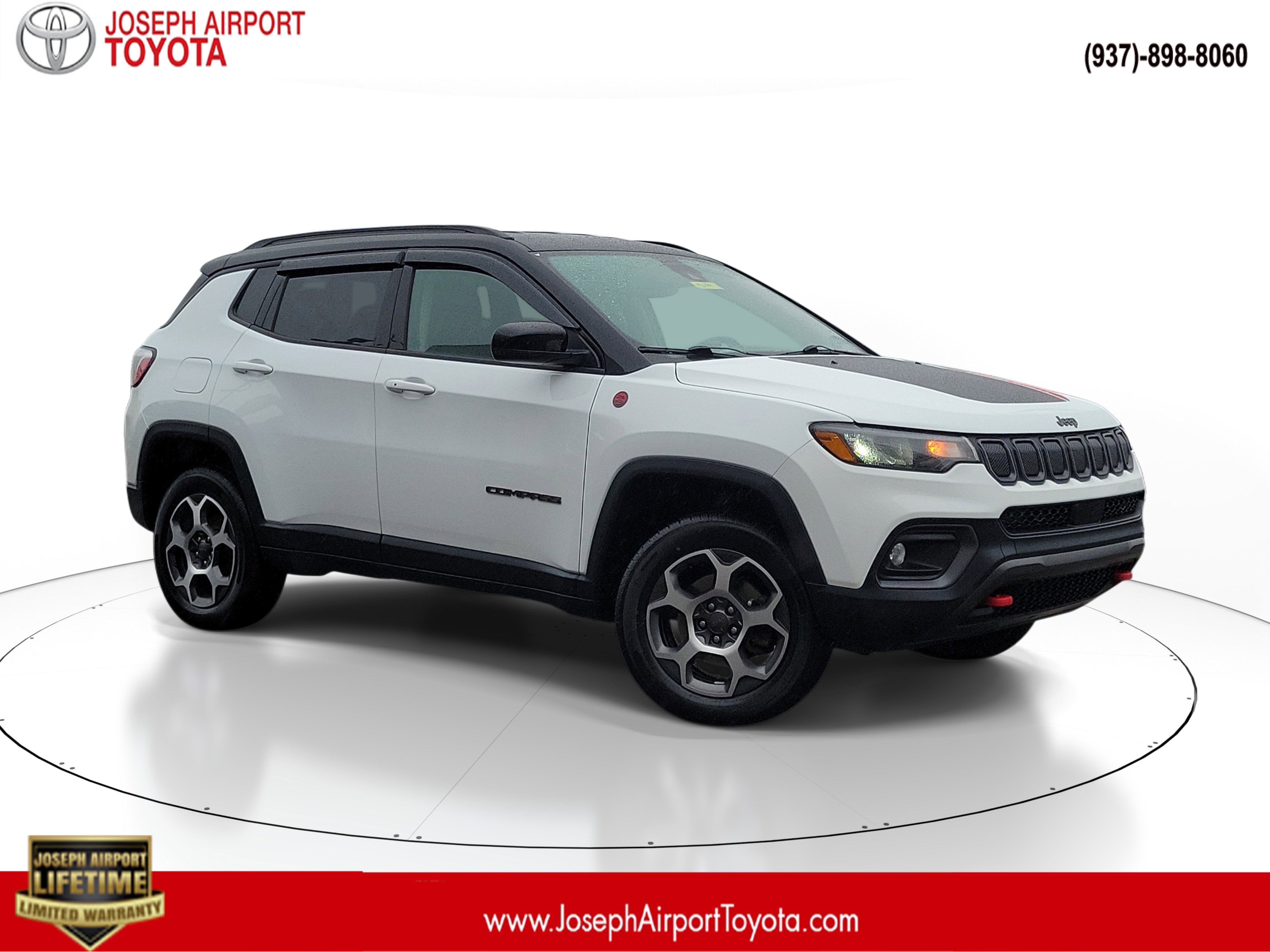 Bright White Clearcoat 2022 Jeep Compass Trailhawk 4WD SUV / Crossover Four-Wheel Drive