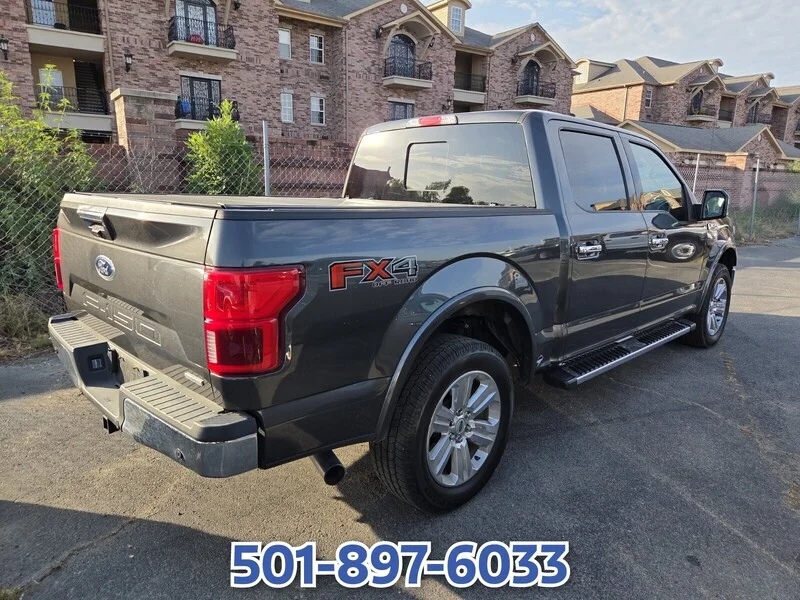 Used 2020 GRAY FORD LARIAT 4WD SUPERCREW 5.5