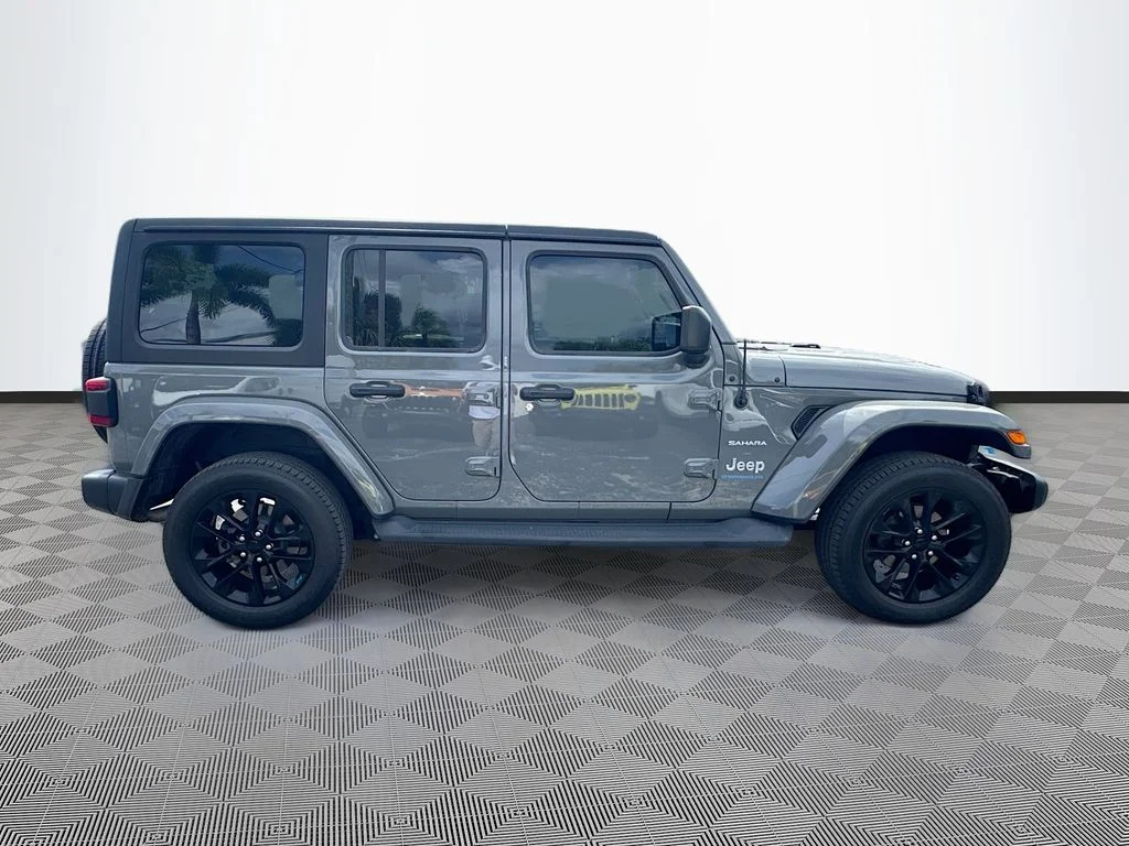 Used 2023 Gray Jeep Sahara 4xe image 5