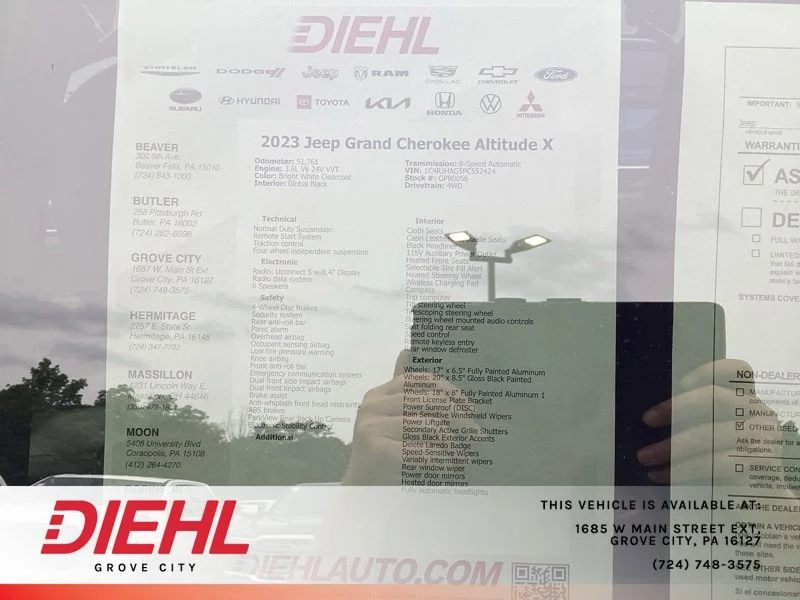 Used 2023 White Jeep Altitude X image 16
