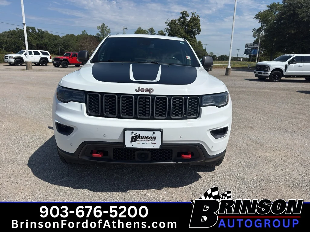 Used 2021 Bright White Clearcoat Jeep Trailhawk image 2