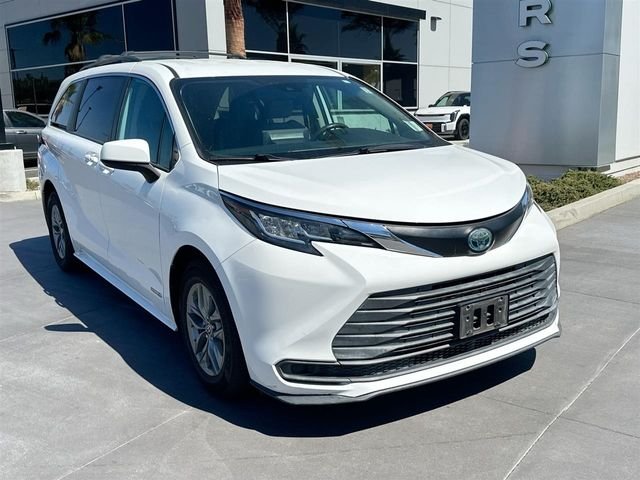 Certified Used 2021 Super White Toyota LE image 1