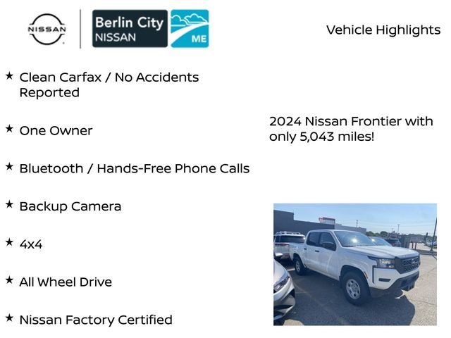 Certified Used 2024 White Nissan S image 2
