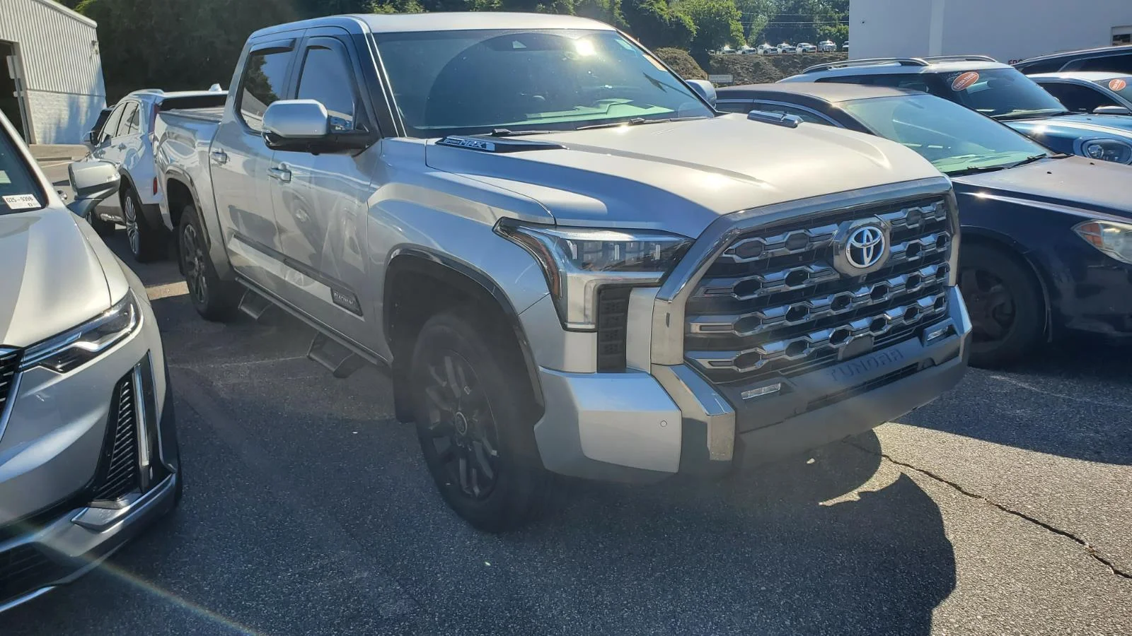 Used 2024 Celestial Silver Metallic Toyota Platinum Hybrid image 2