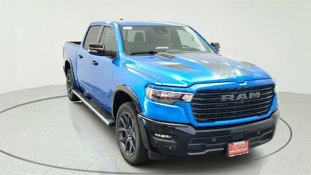 New 2026 Hydro Blue Pearl-Coat Exterior Paint RAM Laramie image 2