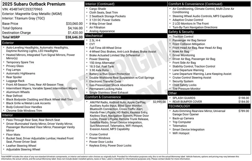 Certified Used 2025 Gray Subaru Premium image 7
