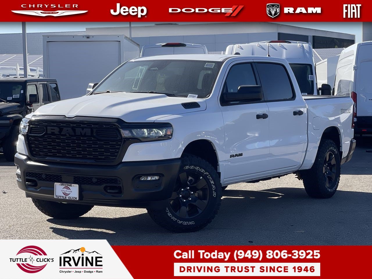 New 2026 Bright White Clear-Coat Exterior Paint RAM Warlock image 1