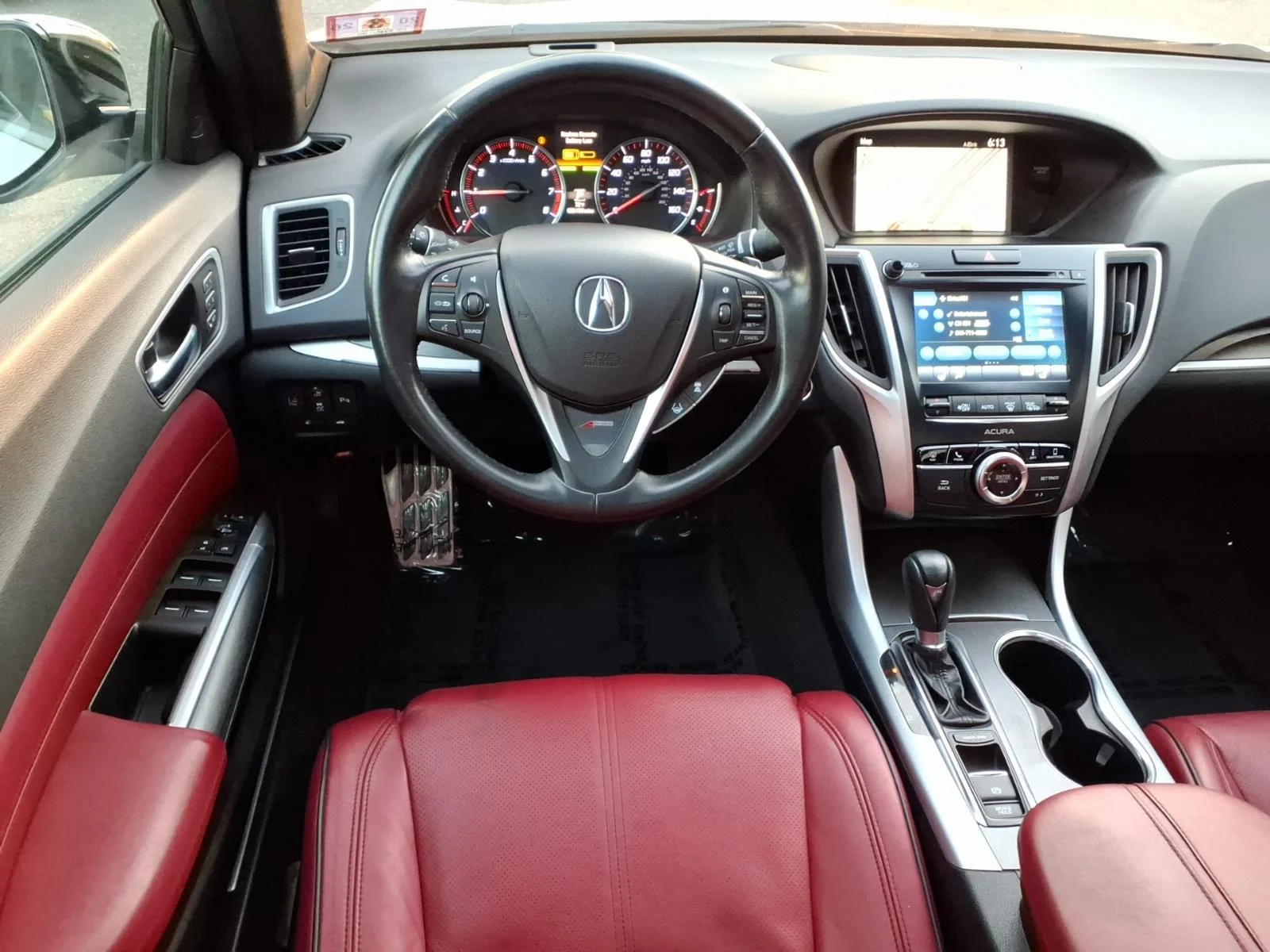 Used 2019 Platinum White Pearl Acura A-Spec Red image 8