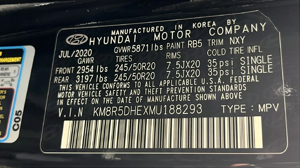 Used 2021 Black Hyundai Limited image 54
