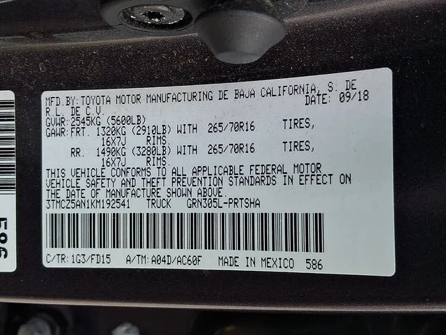 Used 2019 Gray Toyota TRD Off-Road image 28