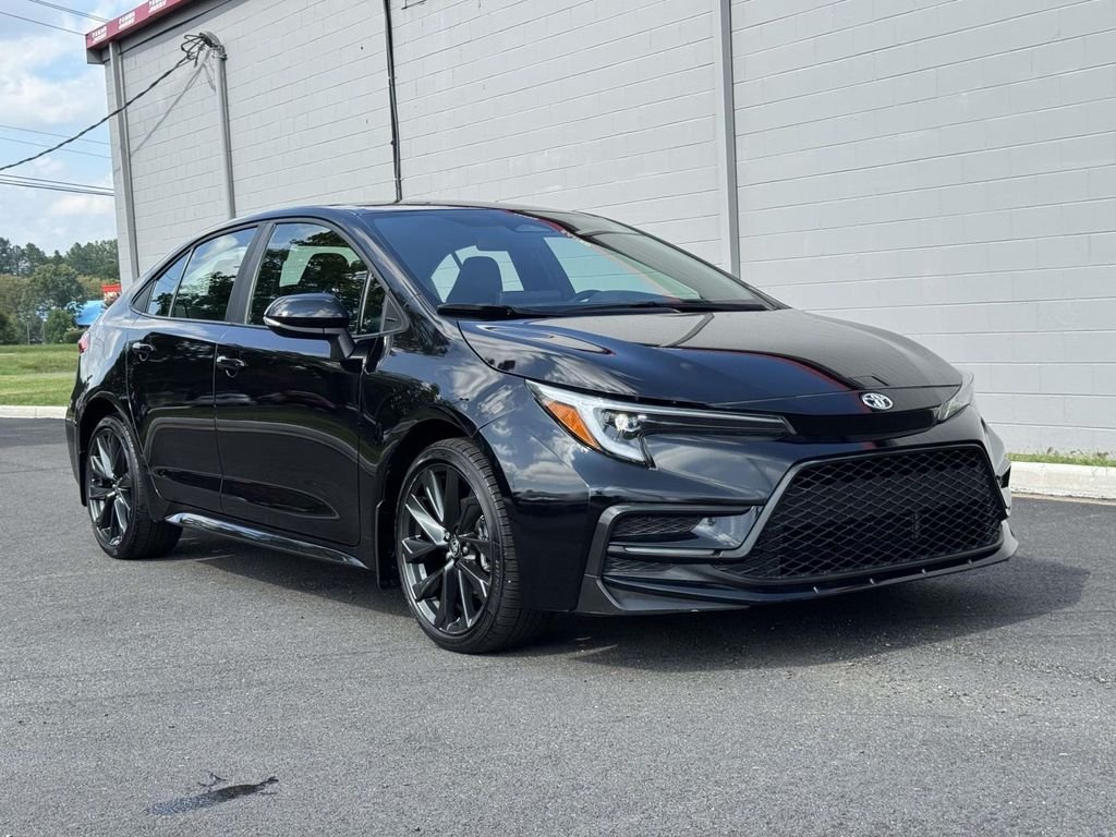 Used 2025 Black Toyota SE image 2