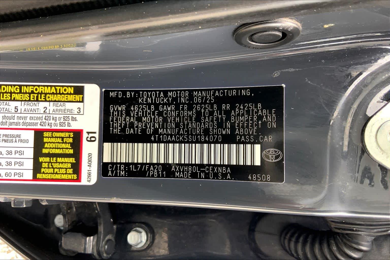 Certified Used 2025 Underground Toyota LE image 36