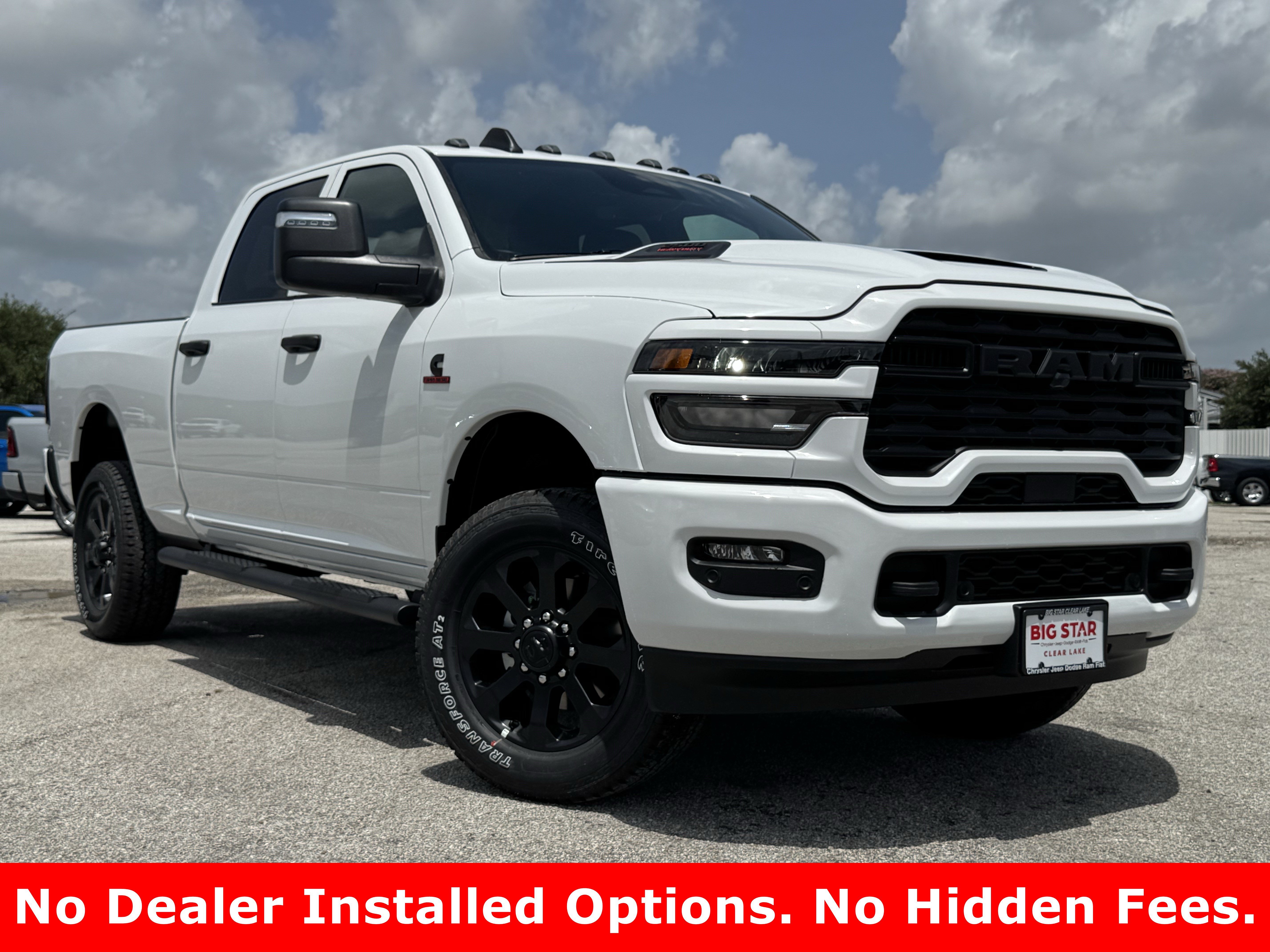 New 2026 Bright White Clearcoat RAM Black Express image 2