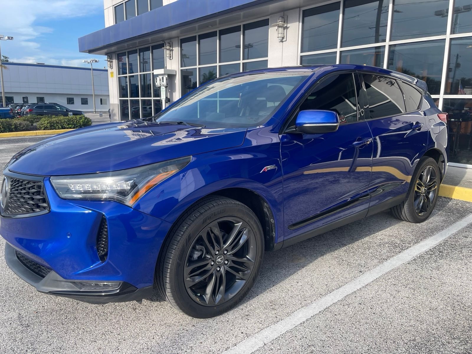 Used 2022 Apex Blue Pearl Acura A-Spec Package image 4