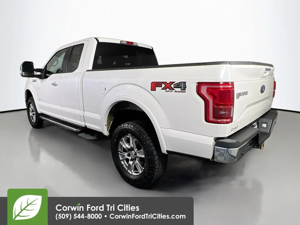 Used 2015 White Platinum Clearcoat Metallic Ford Lariat image 11