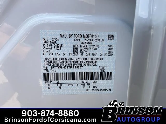 New 2026 Oxford White Ford XLT image 33
