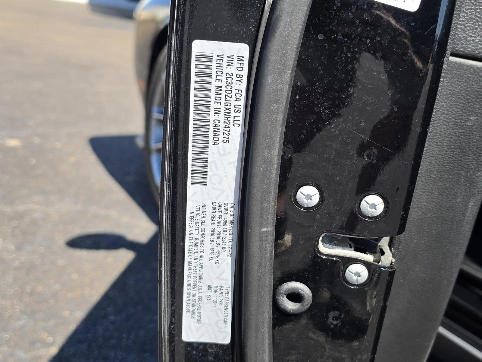 Used 2022 Pitch Black Clearcoat Dodge GT image 16