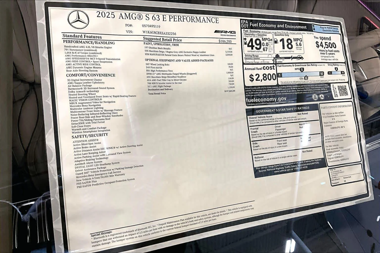 2025 Mercedes-Benz S-Class S 63 - Photo 19