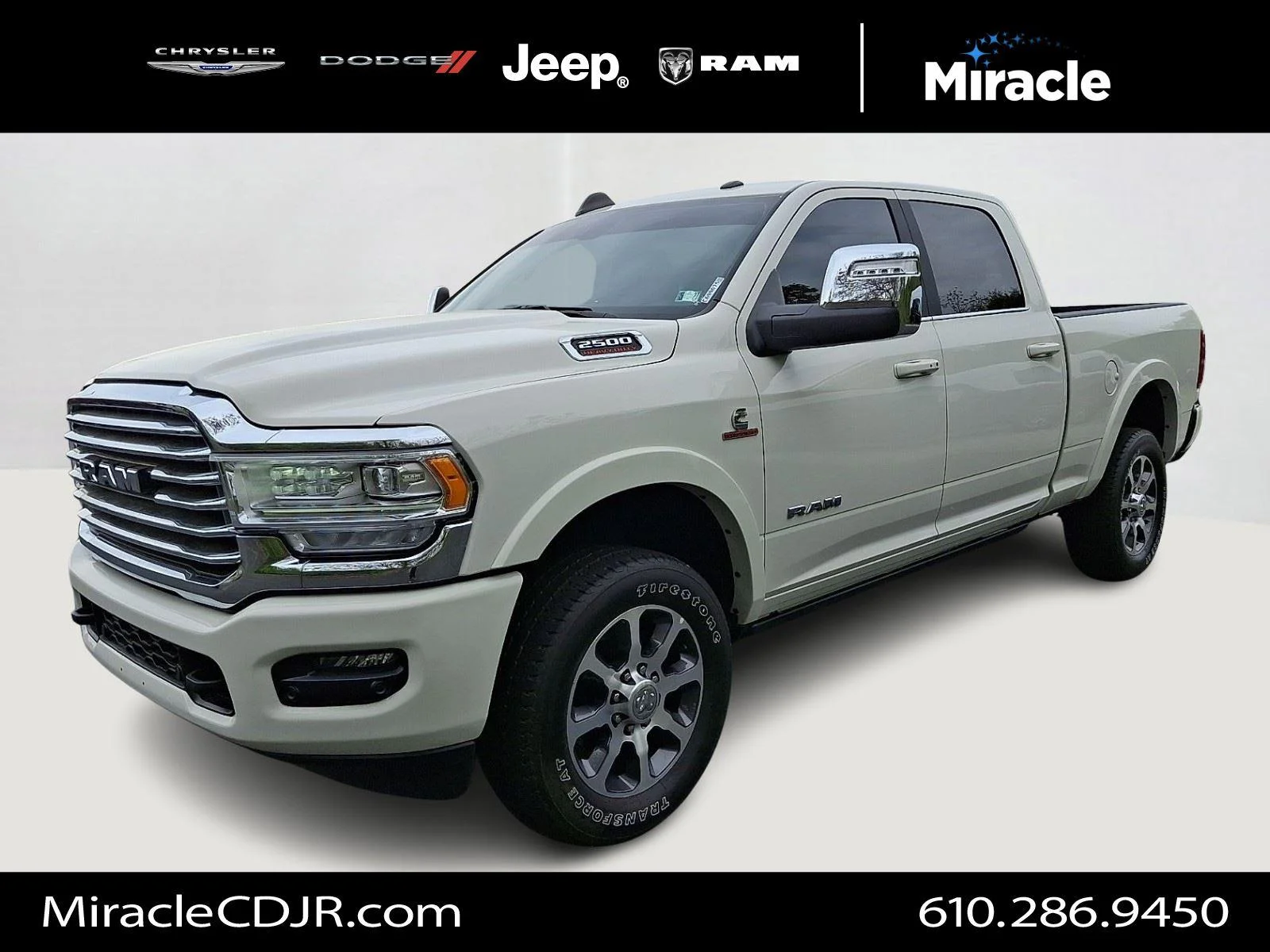 Used 2024 Pearl White Ram Longhorn image 3