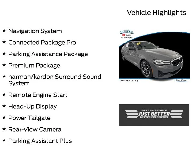 Used 2021 Gray BMW 530i xDrive image 3