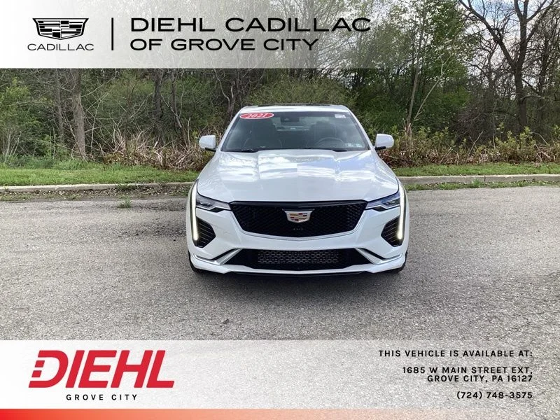 Used 2021 White Cadillac Sport image 2