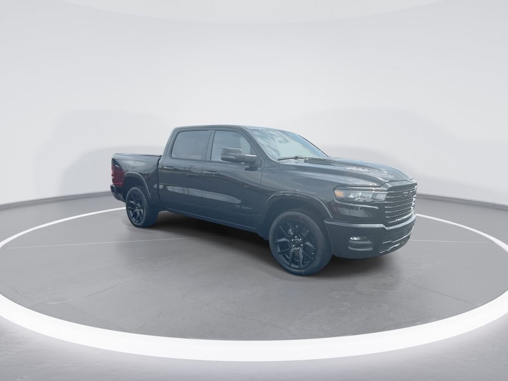 New 2026 Diamond Black Crystal Pearl-Coat Exterior Paint RAM Laramie image 2