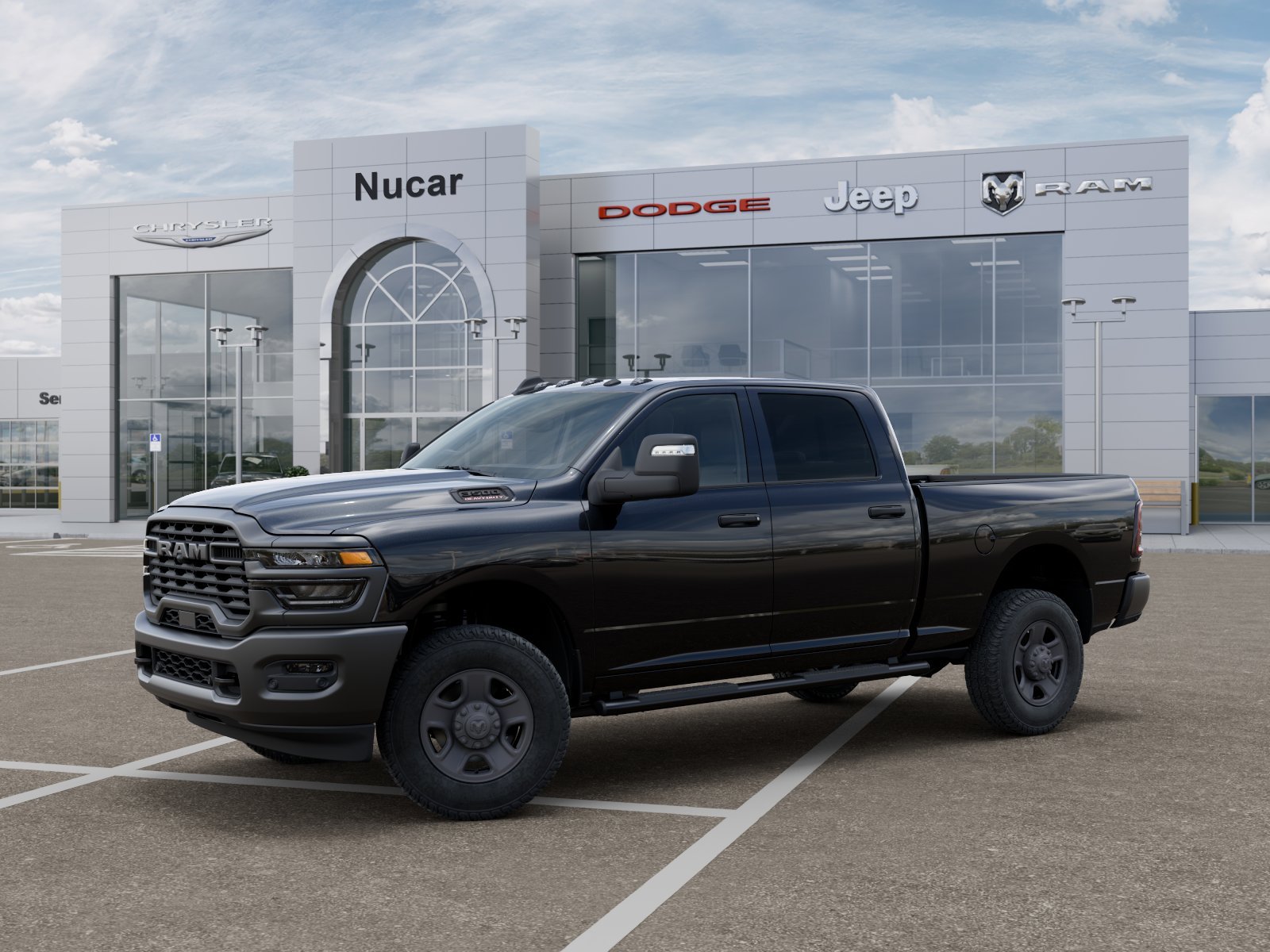New 2026 Diamond Black Crystal Pearl-Coat Exterior Paint RAM Tradesman image 21