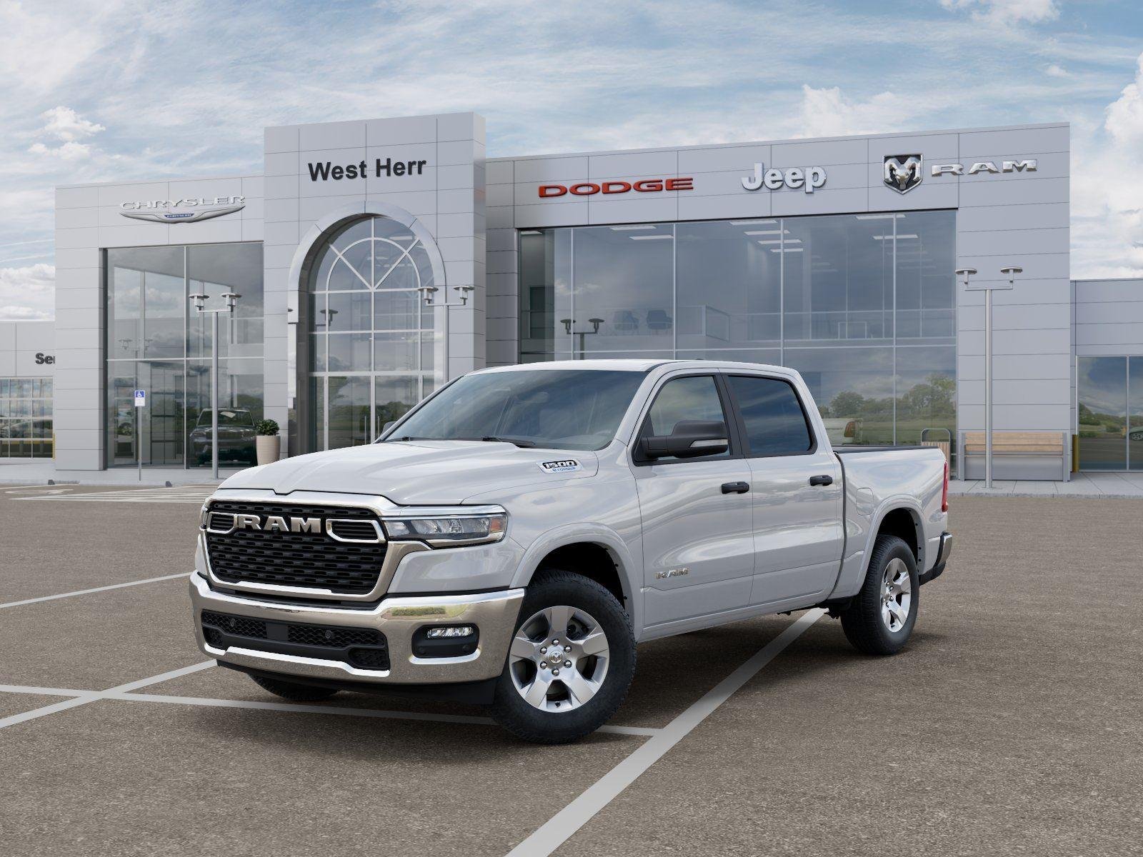 New 2026 Bright White Clearcoat RAM RAM 1500 BIG HORN CREW CAB 4X4 image 1