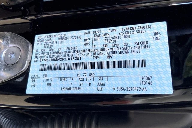 New 2024 Agate Black Metallic Ford ST-Line image 13