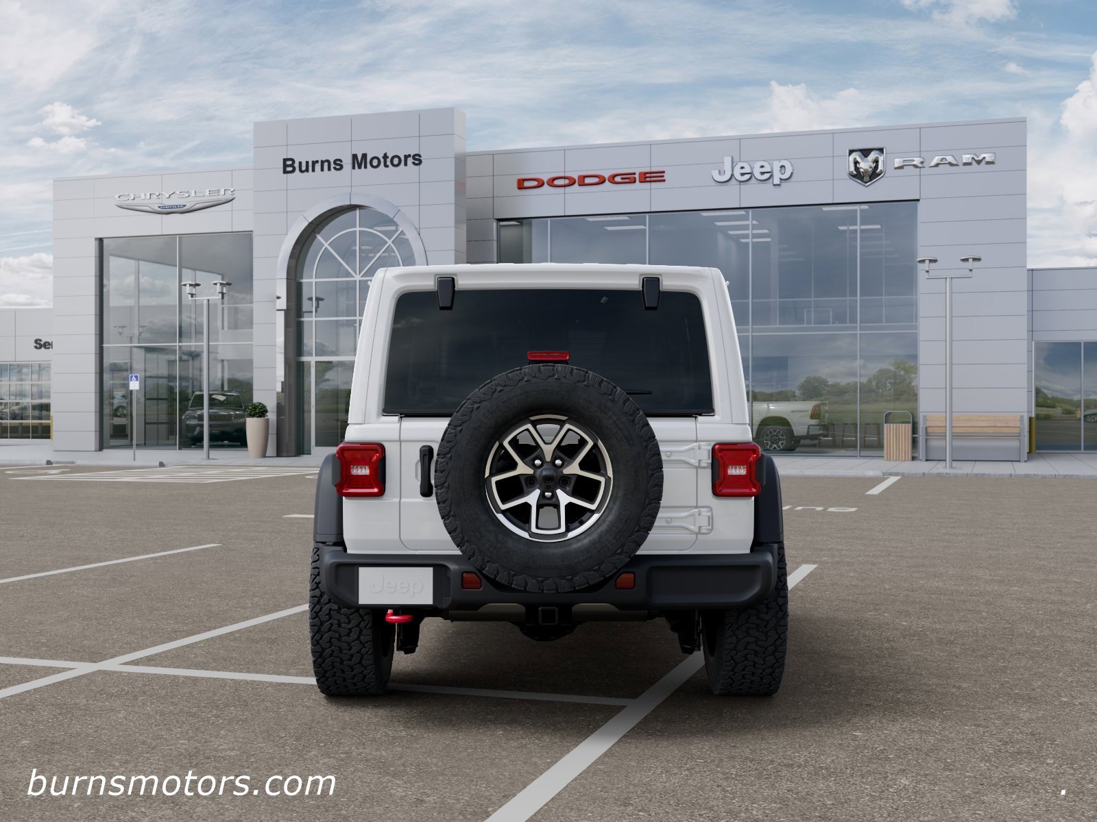 New 2026 Bright White Clear-Coat Exterior Paint Jeep Rubicon 4-Door image 7