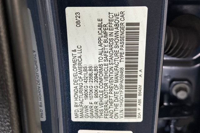 Certified Used 2023 Canyon River Blue Metallic Honda EX image 36