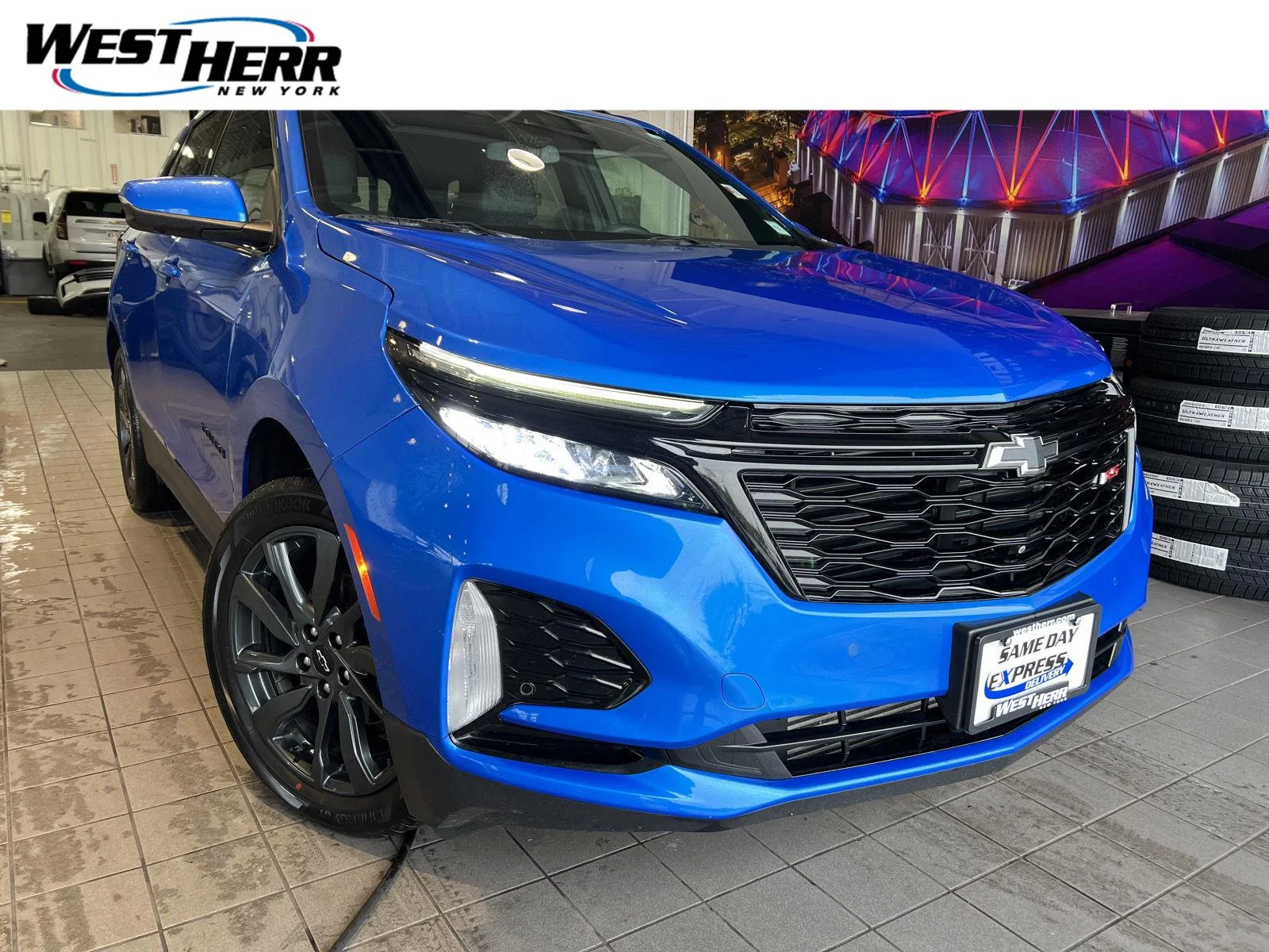Used 2024 Riptide Blue Metallic Chevrolet RS image 1