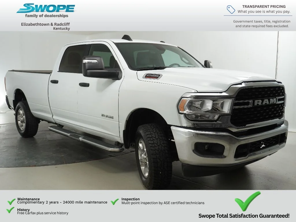 Used 2024 Bright White Clearcoat Ram Big Horn image 1