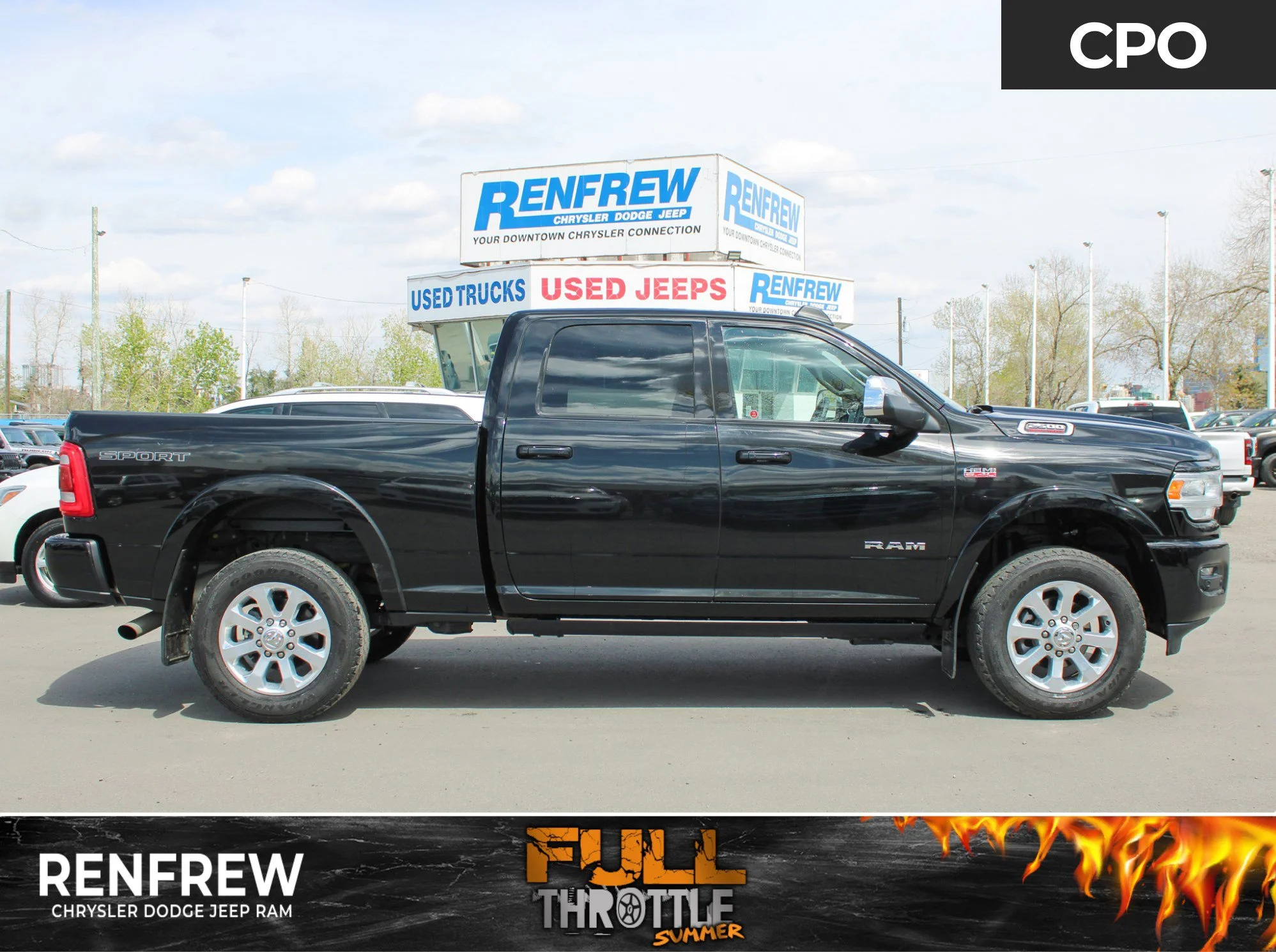 Certified Used 2022 Black RAM Laramie * Leather, Power Running Boards, Heated Seats, Towing Tech Group image 1