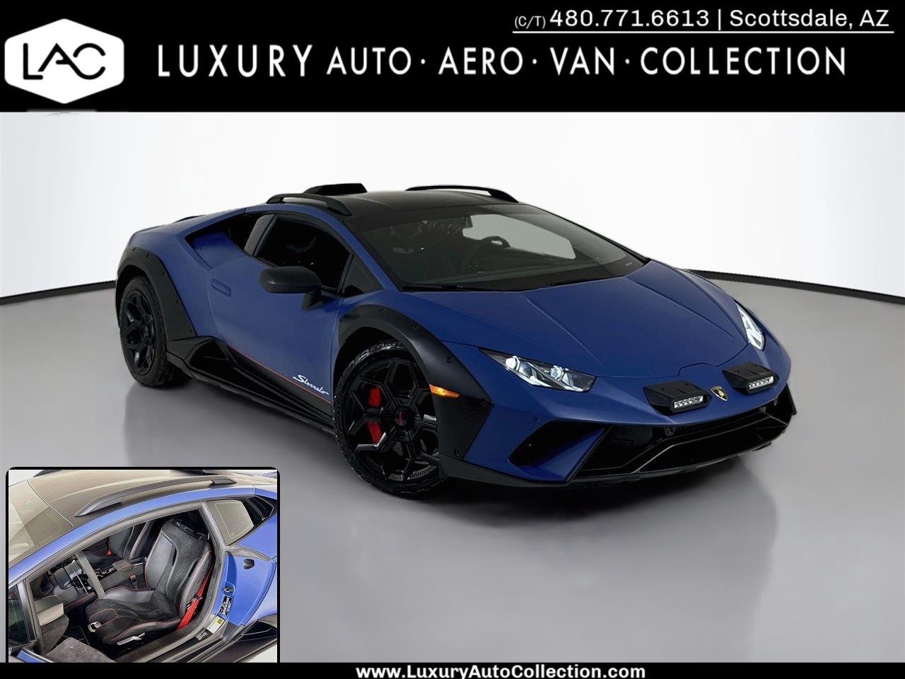 Used 2023 Blu Grifo Matte Lamborghini COUPE  | BOOST LOGIC TT KIT image 1