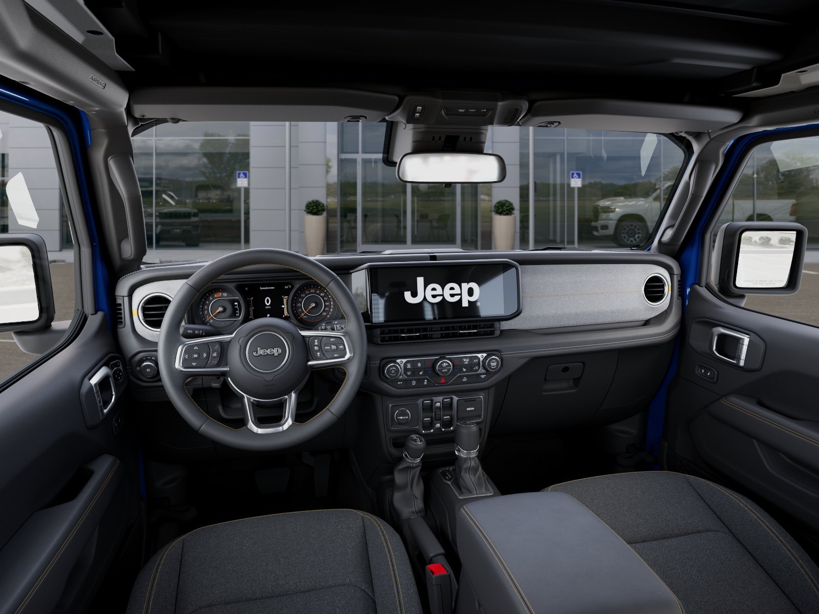 New 2026 Hydro Blue Pearl-Coat Exterior Paint Jeep Sahara image 49
