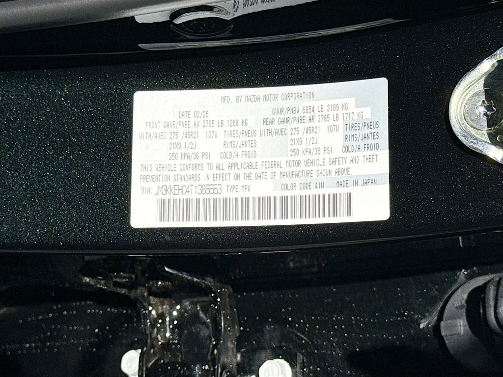 New 2026 Jet Black Mica Mazda S Premium Plus image 34