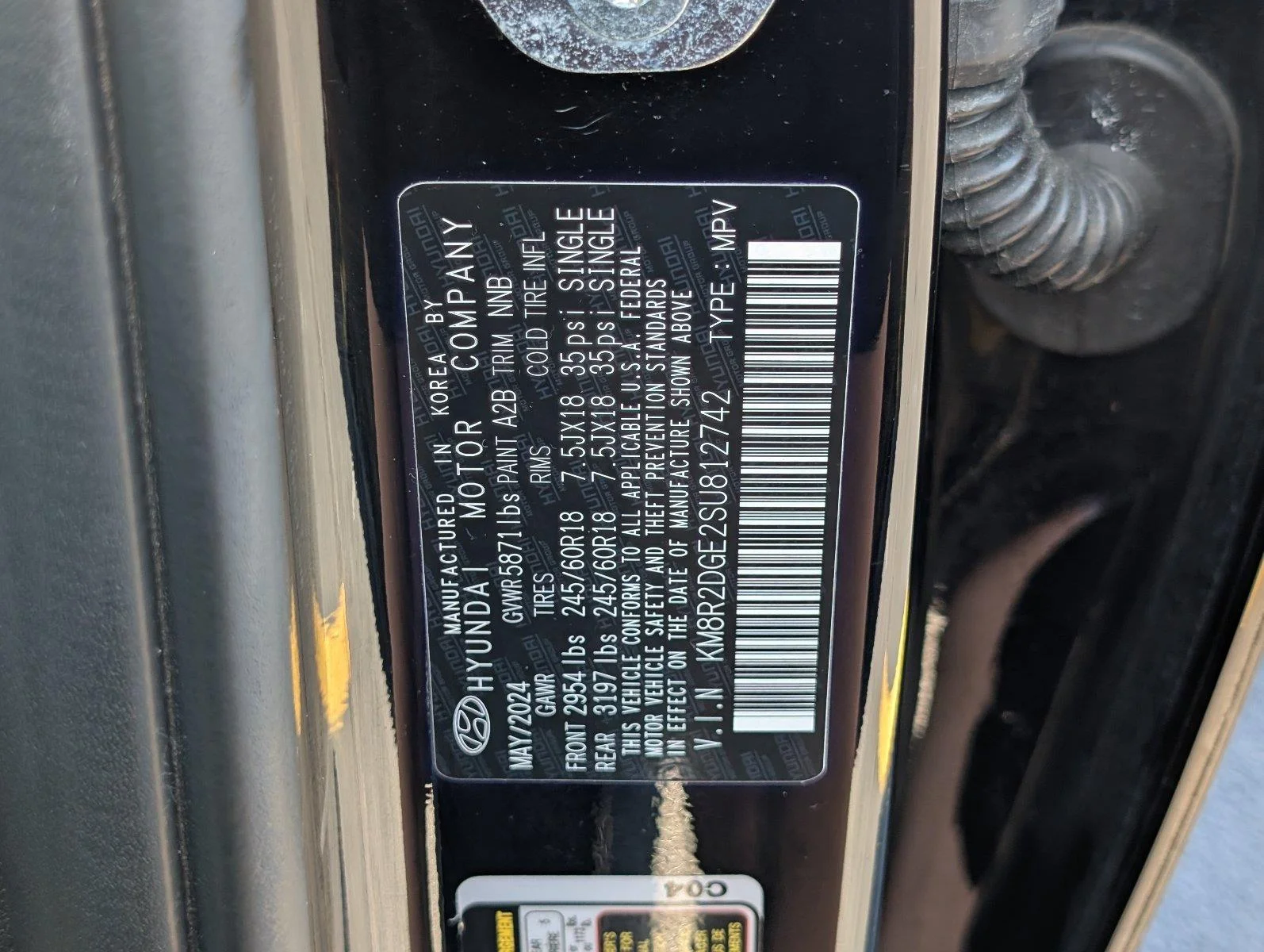 Used 2025 Abyss Black Pearl Hyundai SEL image 15