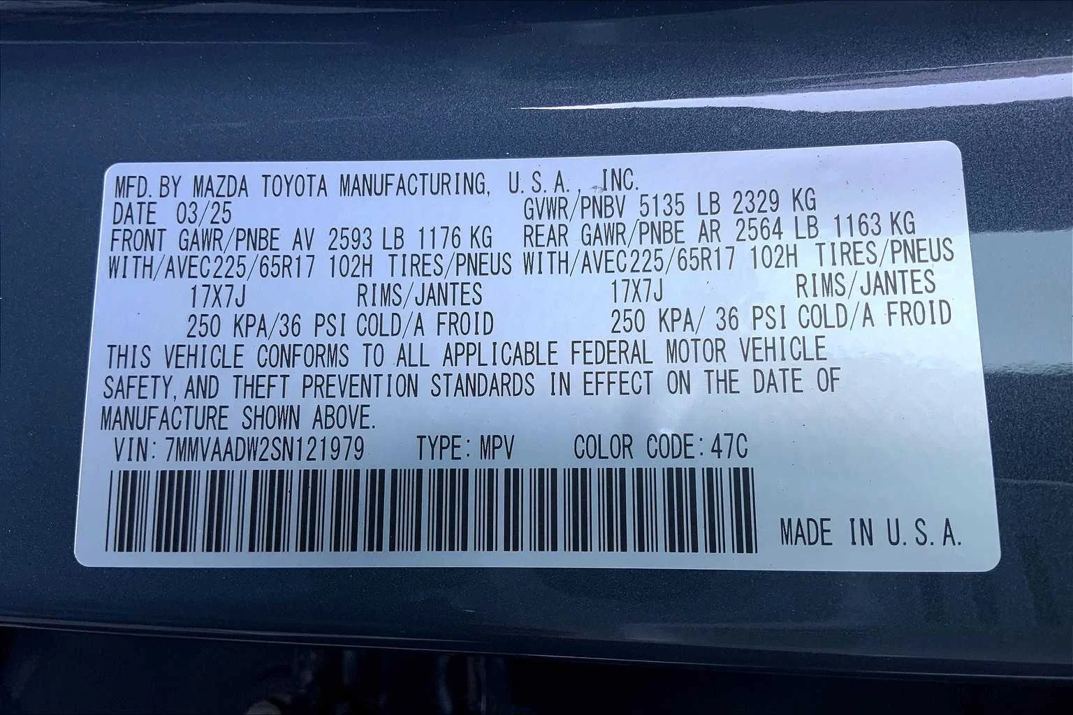 Certified Used 2025 Polymetal Gray Metallic Mazda Premium Package image 12