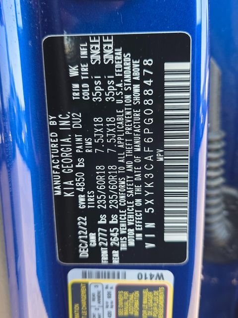 Used 2023 Blue Kia EX image 3