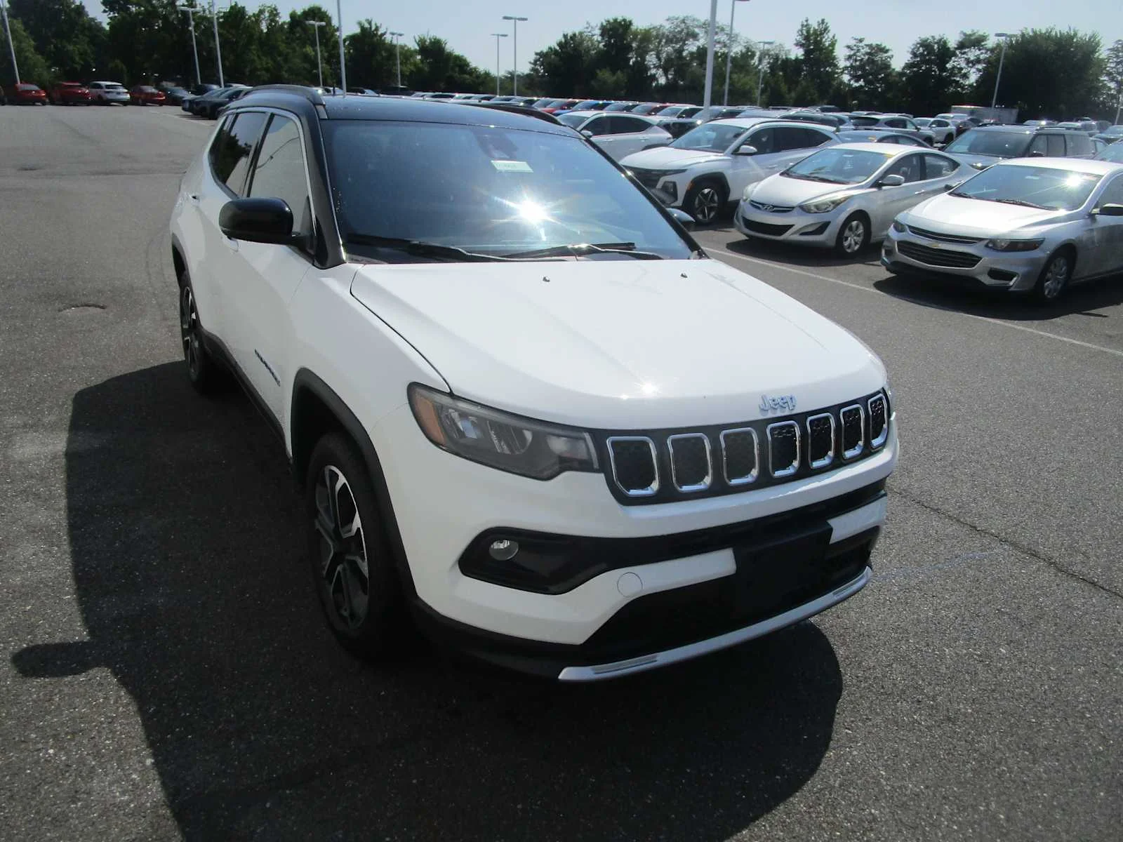 Used 2023 Bright White Clearcoat Jeep Limited image 3