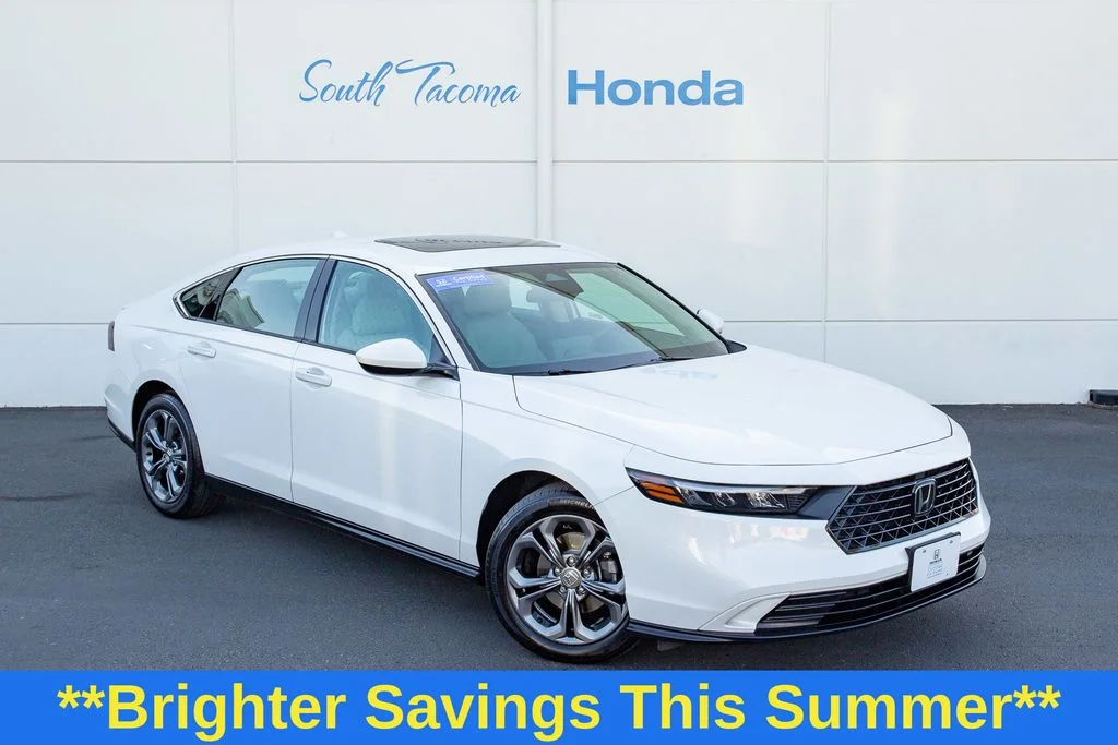 Certified Used 2023 Platinum White Pearl Honda 1.5T EX image 1