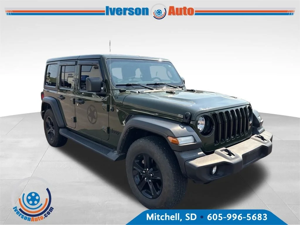 Used 2021 Green Jeep Unlimited Sport Altitude image 5