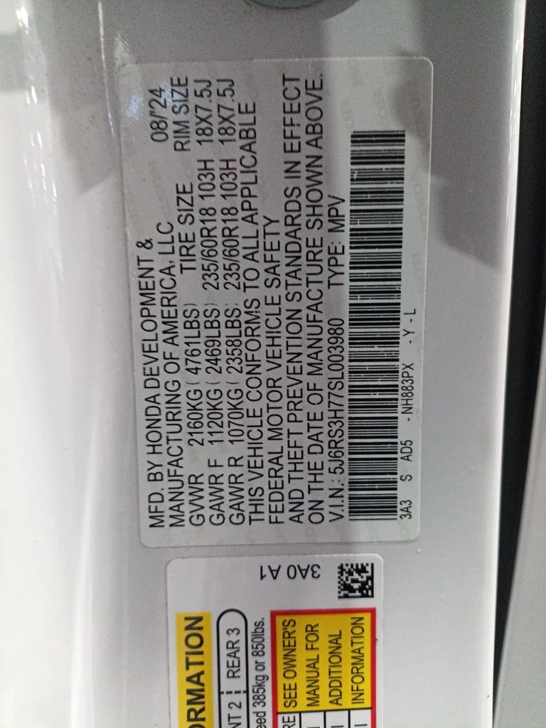 Used 2025 White Honda EX-L image 30