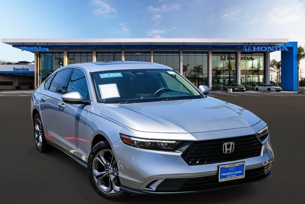 Certified Used 2024 Solar Silver Metallic Honda 1.5T EX image 1