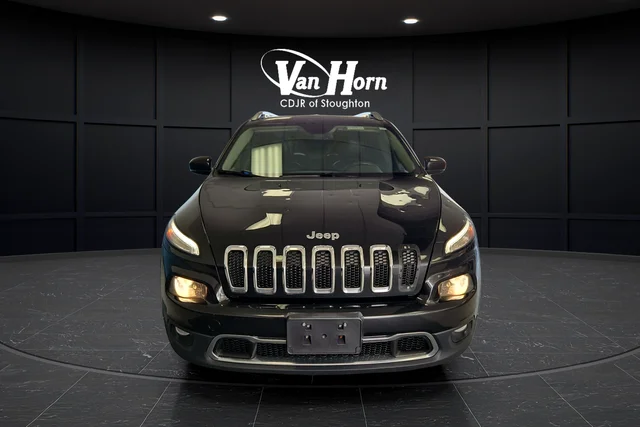 Used 2014 Brilliant Black Crystal Pearlcoat Jeep Limited image 2