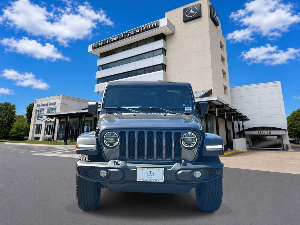 Used 2020 Crystal Metallic Jeep Unlimited Sahara Altitude image 2
