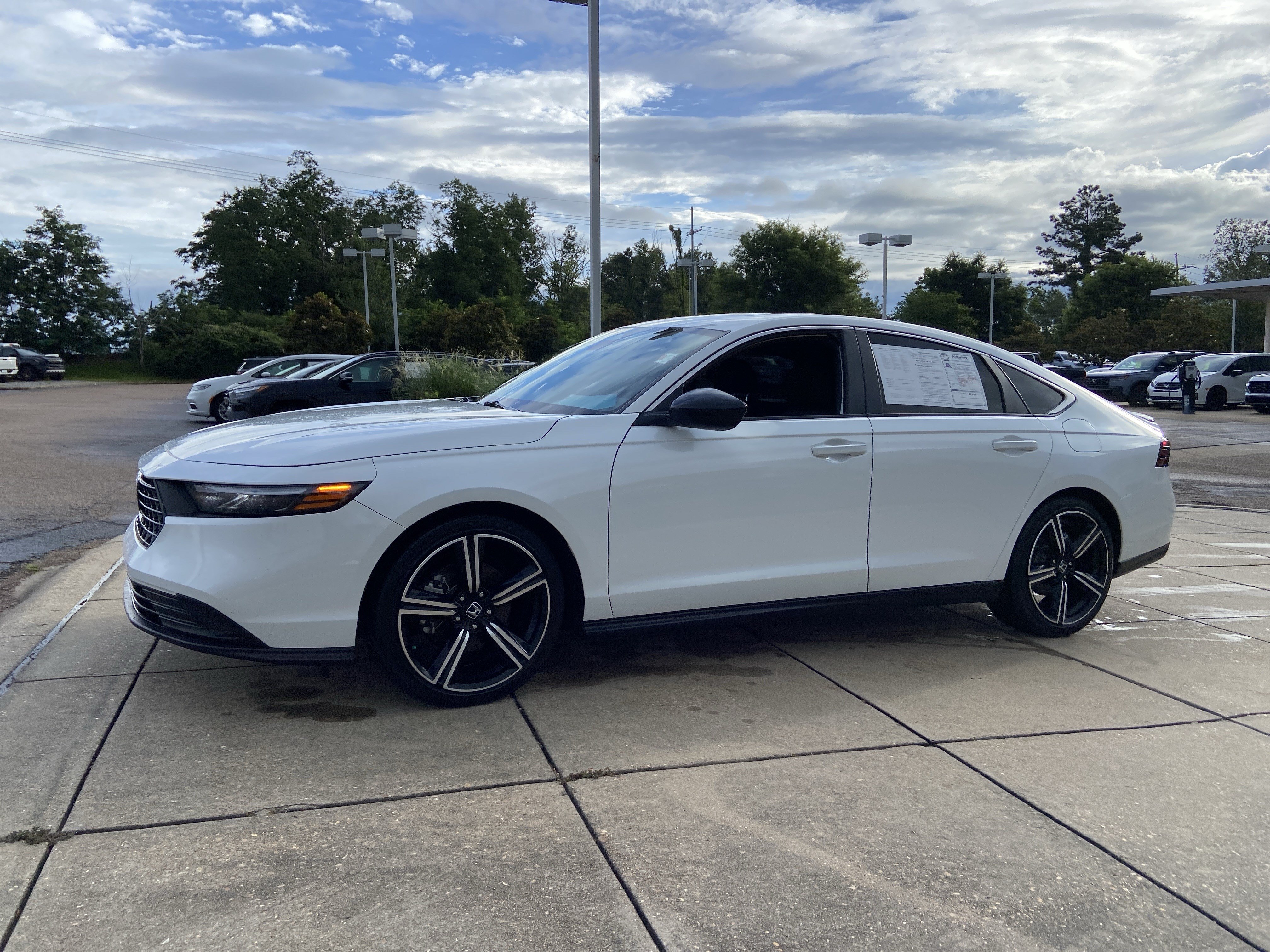 Used 2024 Platinum White Pearl Honda Sport image 7