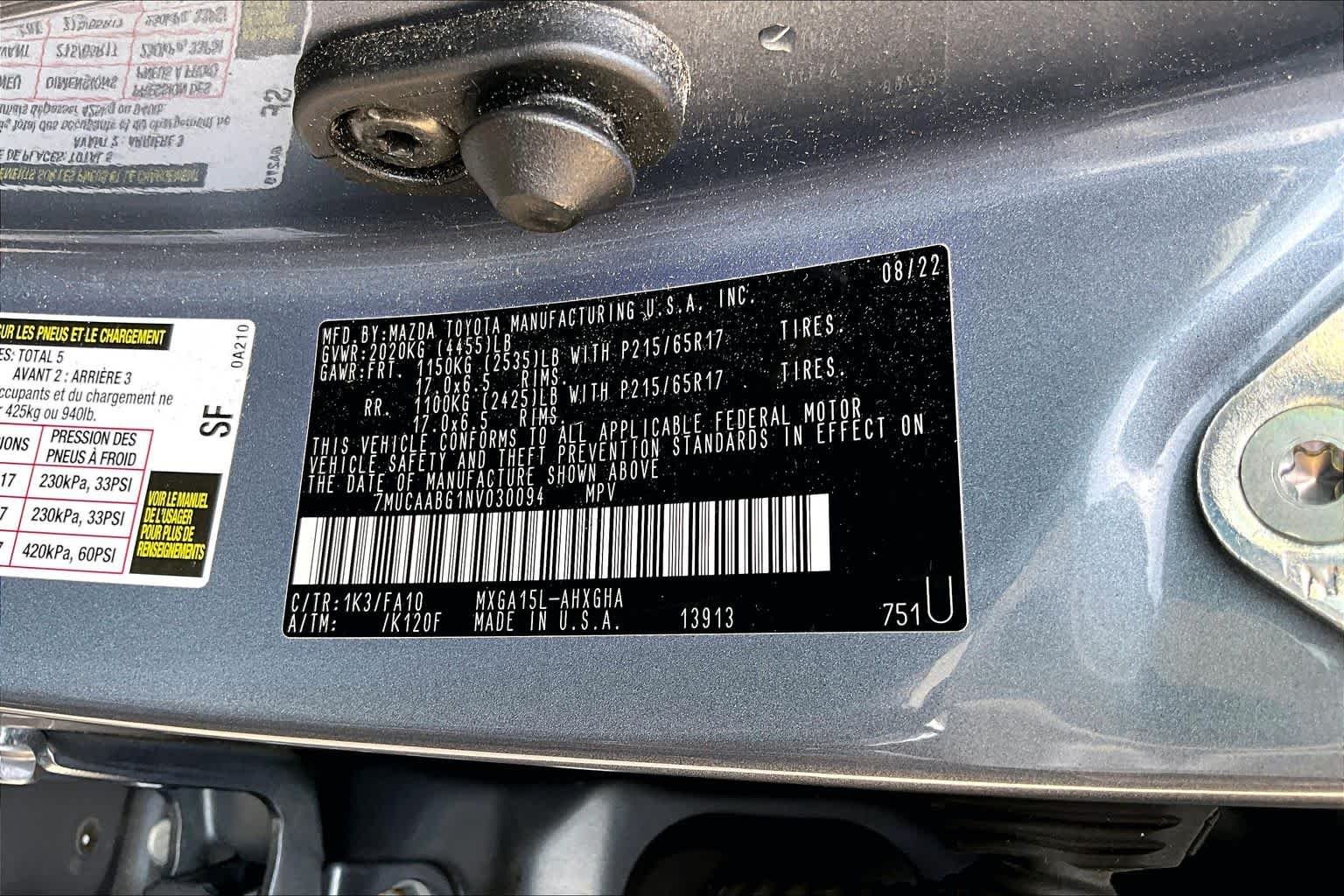 Used 2022 Celestite Toyota LE image 34